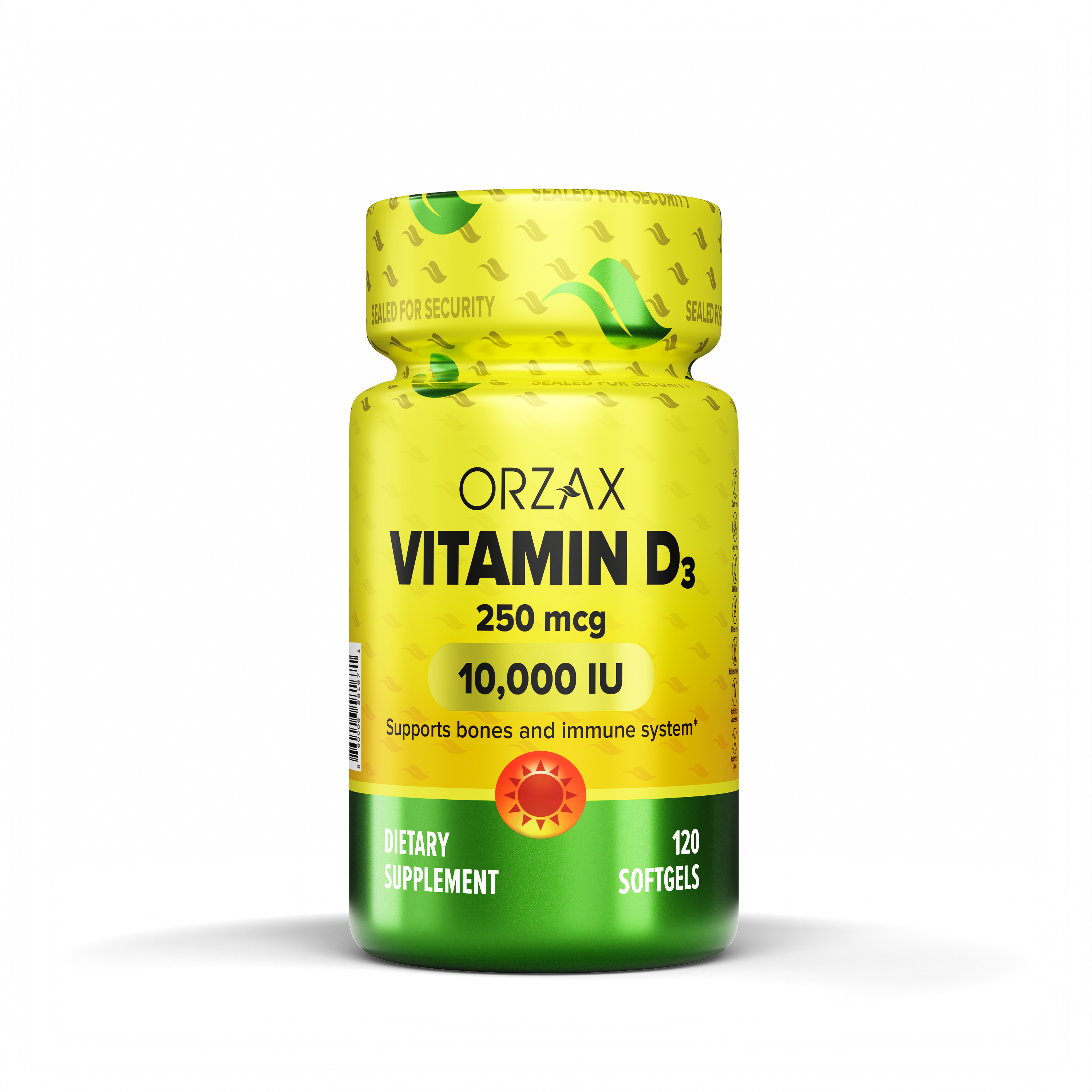 Vitamin D3 10,000 IU – Orzax USA