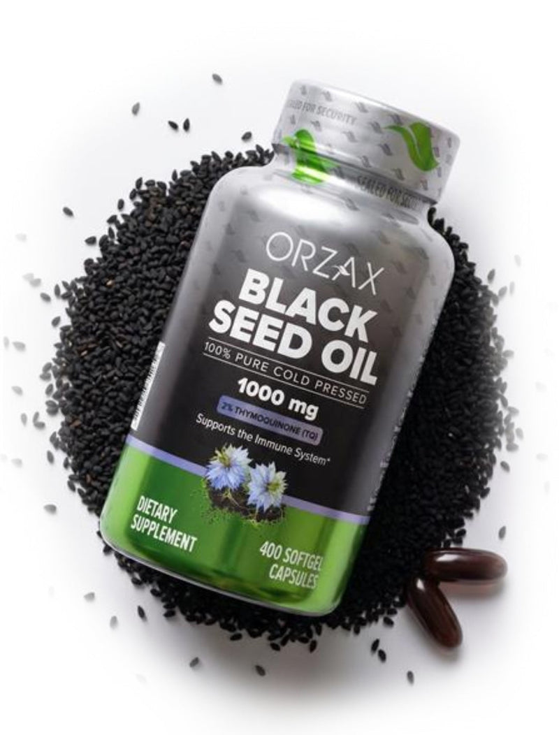 Cold Pressed Black Seed Oil 1000 mg - 400 Capsules