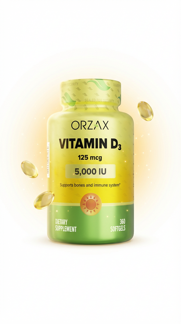 Orzax Vitamin D3 5000 IU Stand Out