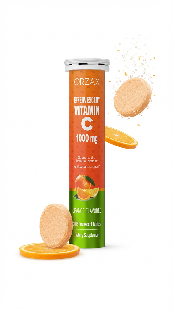 Orzax Effervescent Vitamin C Stand Out