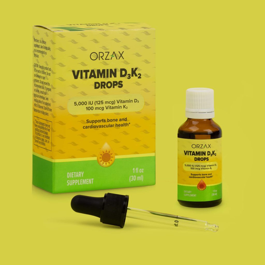orzax d3k2 vitamin supplement dietary supplement 20ml drops