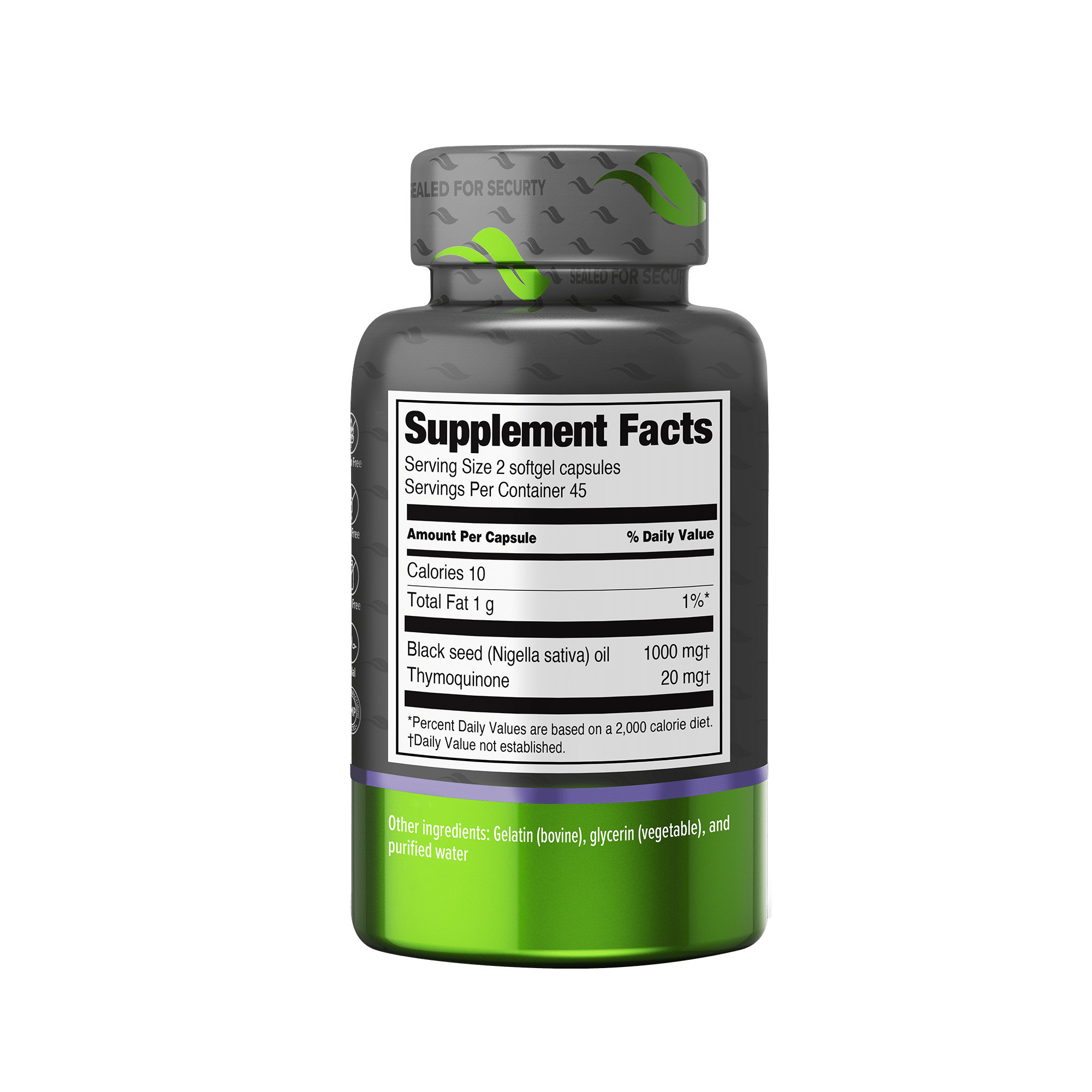 orzax black seed oil 500mg 90 capsules back render